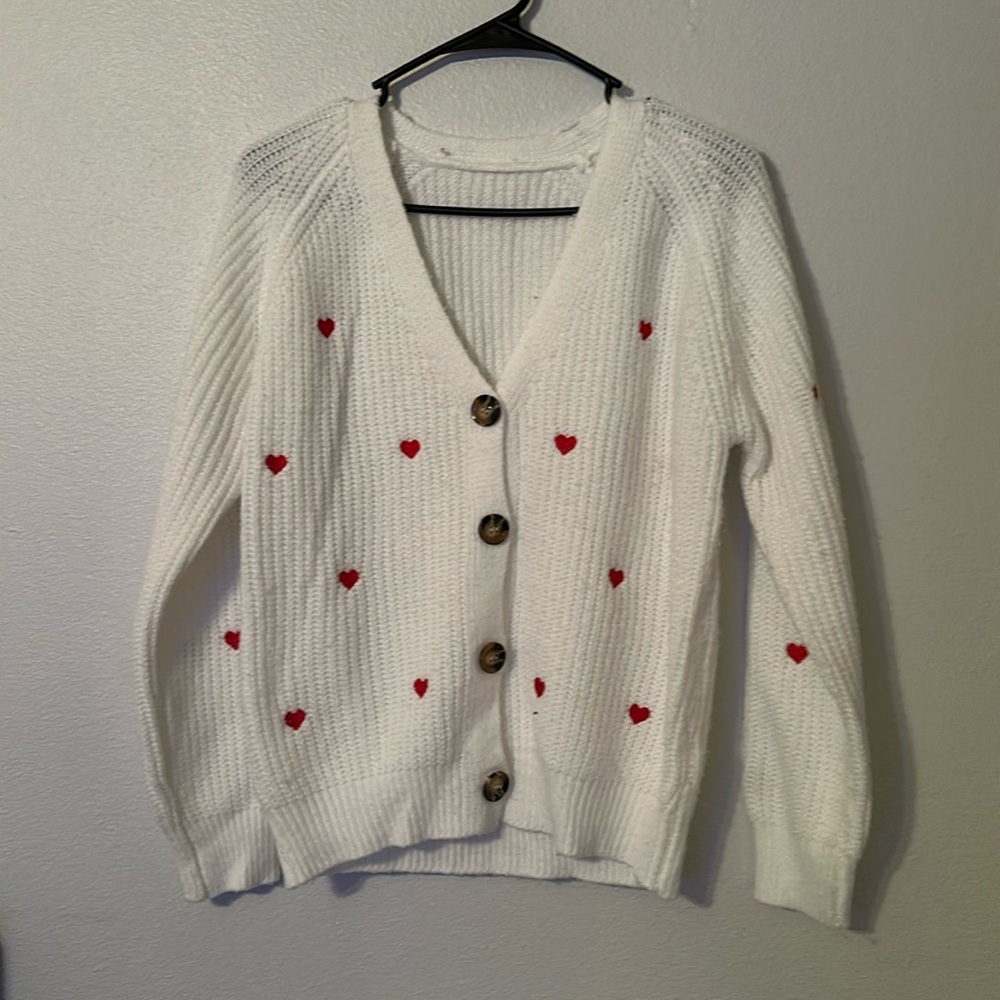 Heart sweater for women
